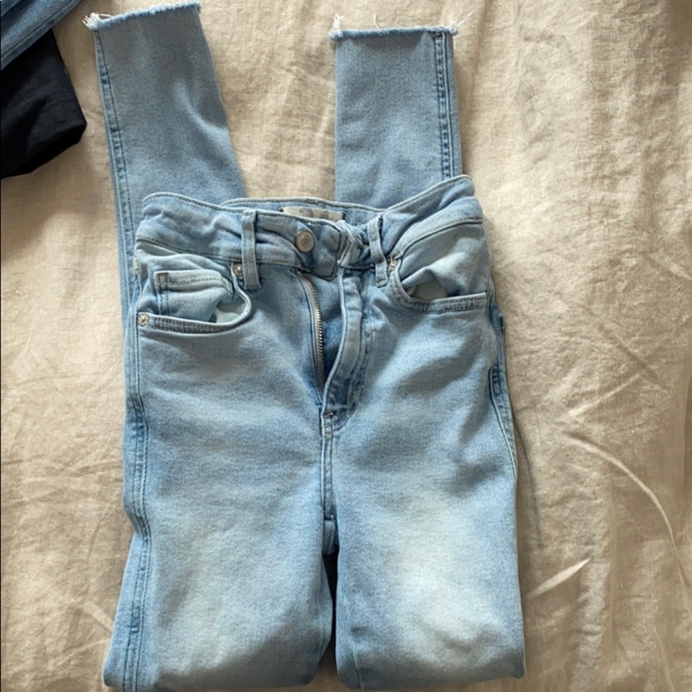 Raw high rise legging free people 24 light blue